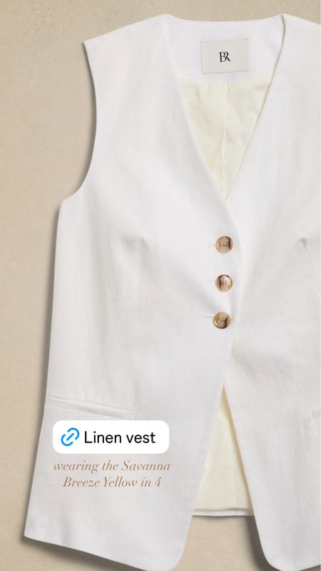 Linen vest, some vest, Trendy summer styles 

#LTKStyleTip #LTKSeasonal