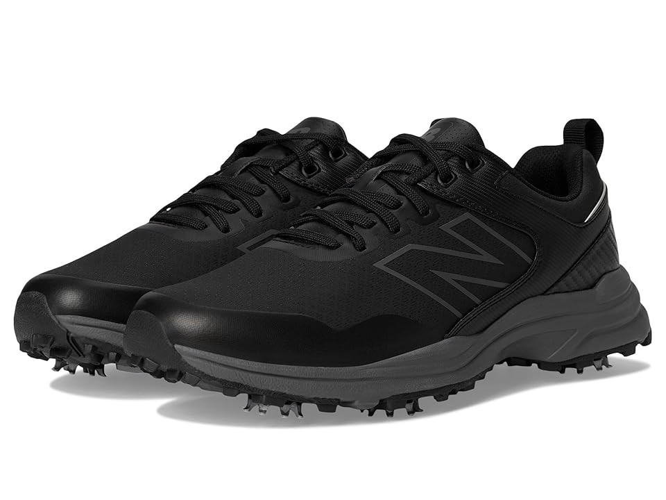 New Balance Golf Brighton V2 Men's Golf Shoes Black/Grey : 10 4E - Extra Wide, Leather | Zappos