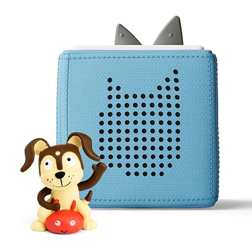 Toniebox 1 Audio Player Starter Set with Playtime Puppy - Listen, Learn, and Play with One Huggable Little Box - Light Blue | Amazon (US)