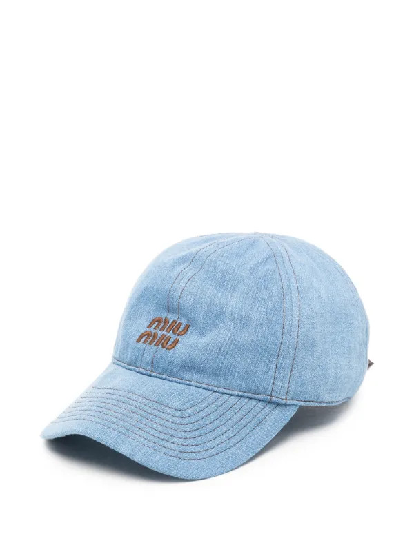logo-embroidered denim baseball cap | Farfetch Global
