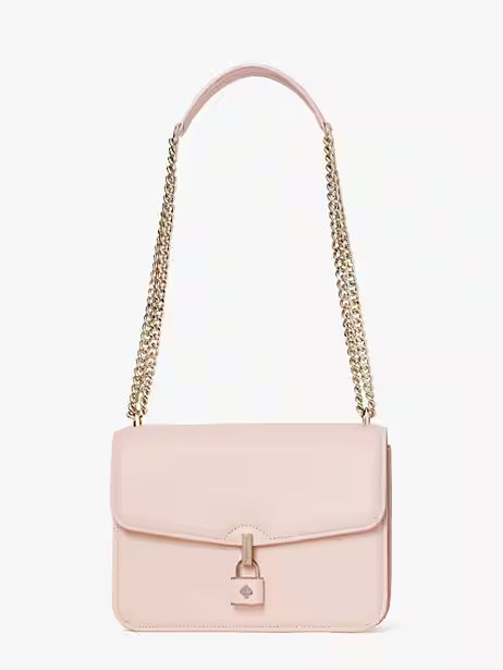 Kate Spade Locket Large Flap Shoulder Bag, Chalk Pink | Kate Spade (US)