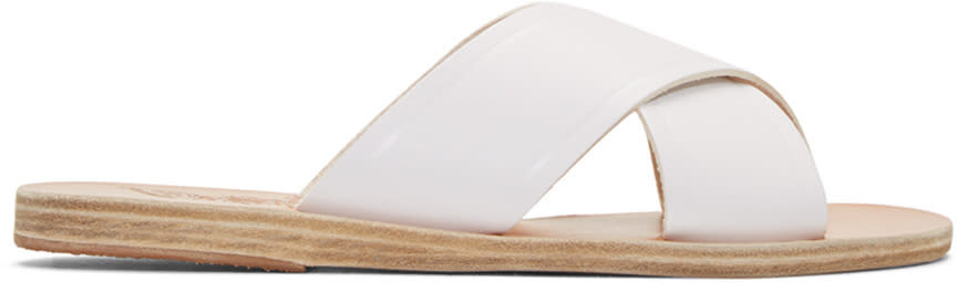 Ancient Greek Sandals White Thais Sandals | SSENSE