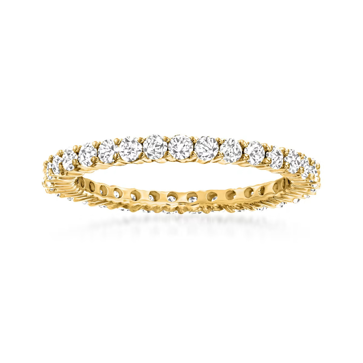 1.00 ct. t.w. Diamond Eternity Band in 14kt Yellow Gold | Ross-Simons