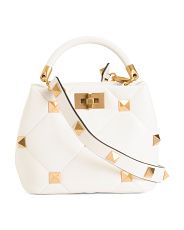 VALENTINO
Made In Italy Leather Roman Stud Top Handle Large Shoulder Bag
$2,699.99
Compare At $3650  | TJ Maxx
