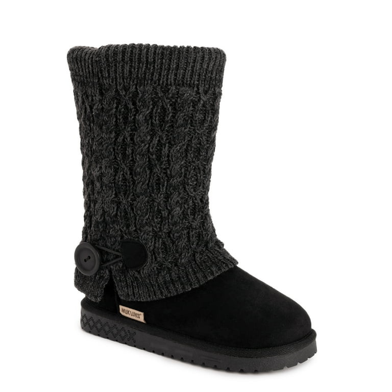 MUK LUKS Women's Janie Cozy Sweater Boot | Walmart (US)