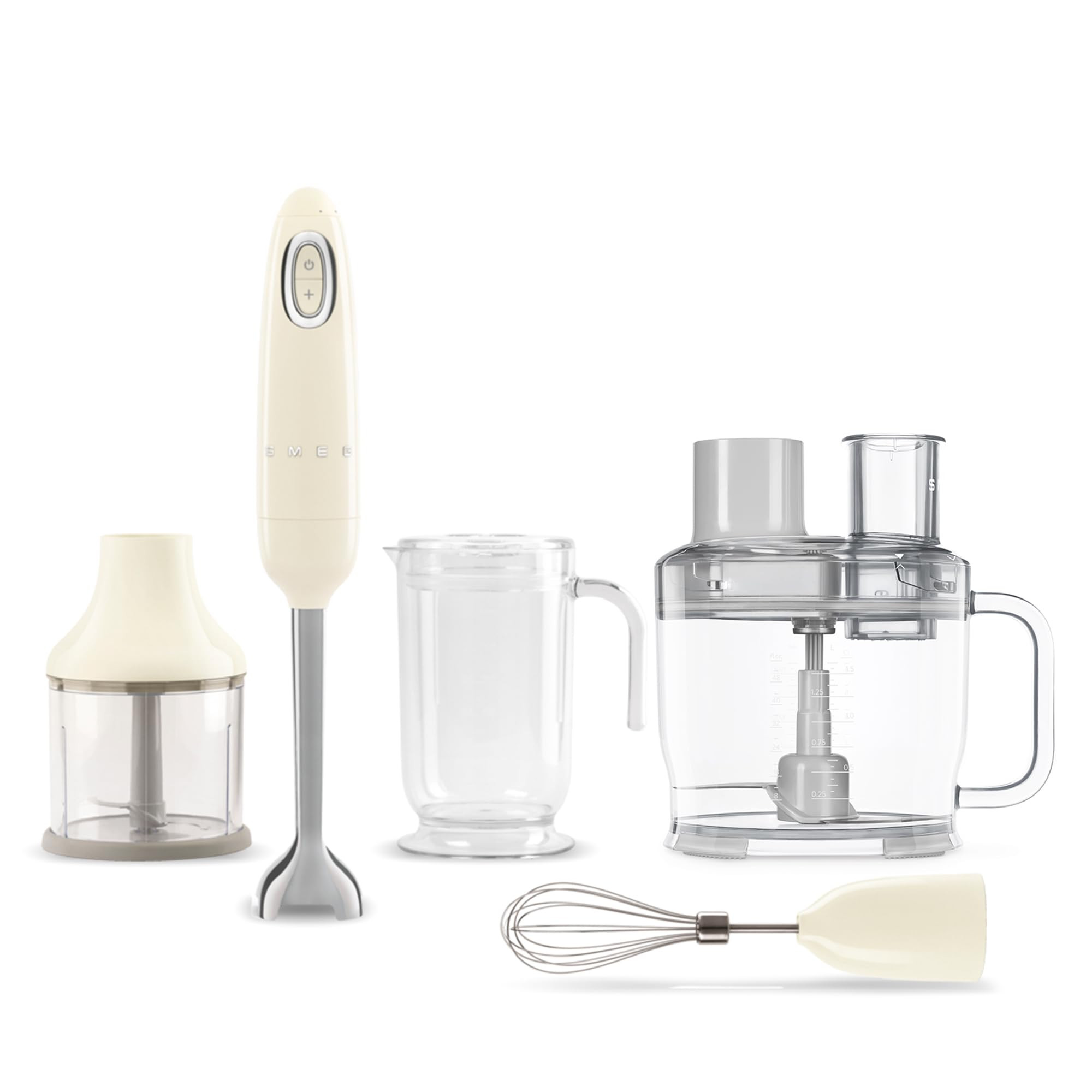 SMEG Hand Blender & Food Processor Bundle – HBF03 with HBFP11 Attachment – Retro Style, 350W ... | Amazon (US)