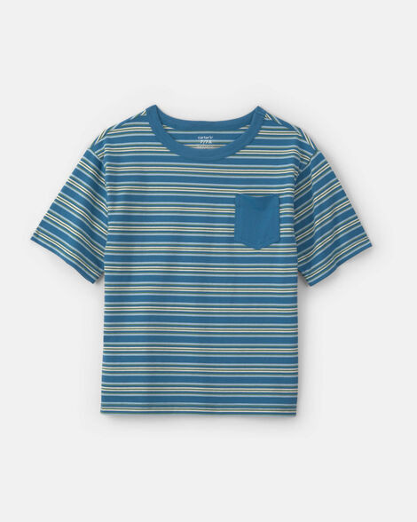 Boys Striped Short-Sleeve T-Shirt - Blue | Carter's Inc