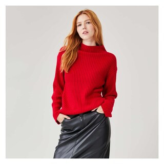 Funnel Neck Knit Sweater | Joe Fresh