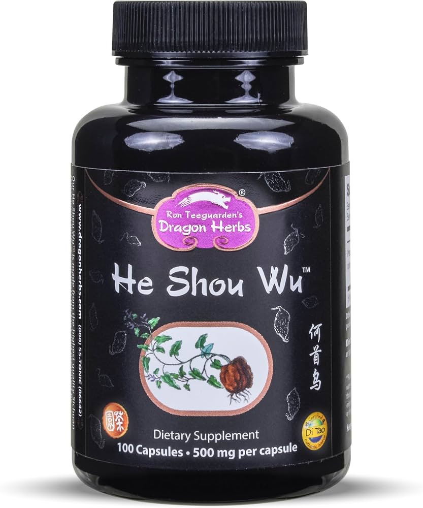 Dragon Herbs He Shou Wu | Prepared He Shou Wu Supplement to Support Energy, Mood, Immune Support,... | Amazon (US)