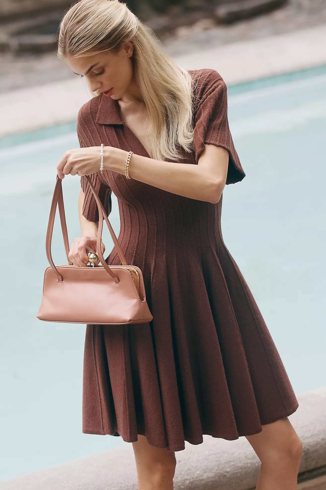 Faux-Leather East-West Bag | Anthropologie (US)