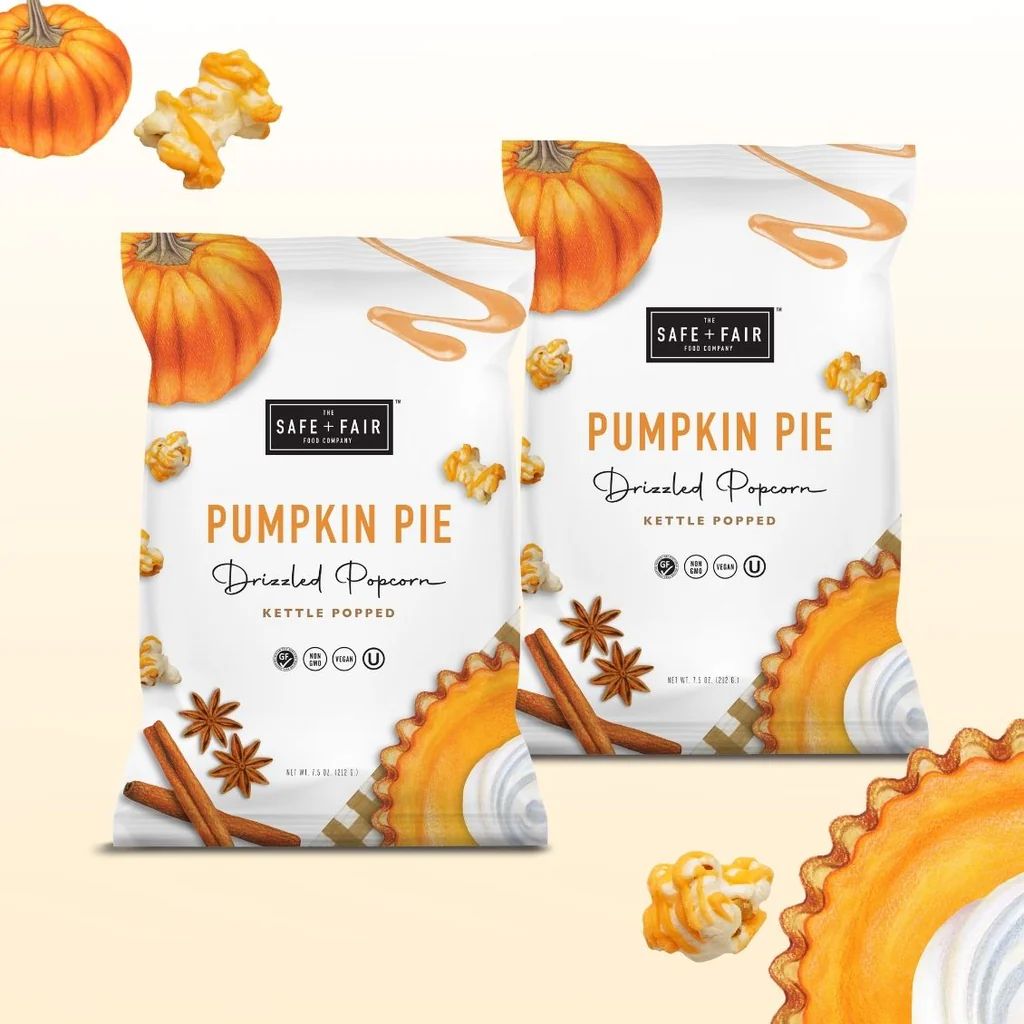 Pumpkin Pie Drizzled Popcorn Pack | Safe + Fair