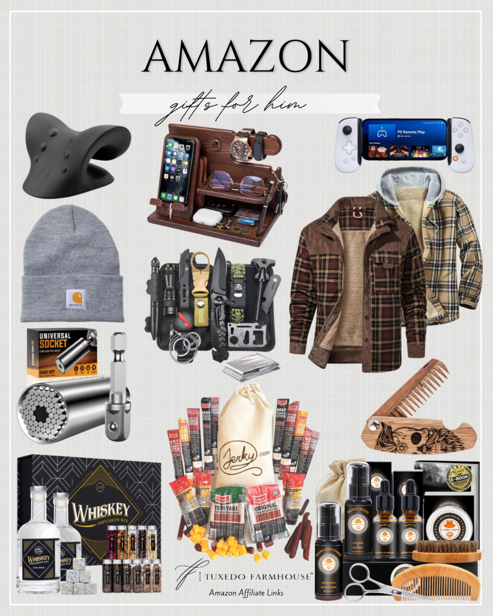 Amazon - Gifts for Him

Gifts and gadgets he is sure to love!

Seasonal, home decor, winter, holiday, Christmas, gifts, fashion, tech, gadgets, hobbies, tools

#LTKGiftGuide #LTKSeasonal #LTKHoliday