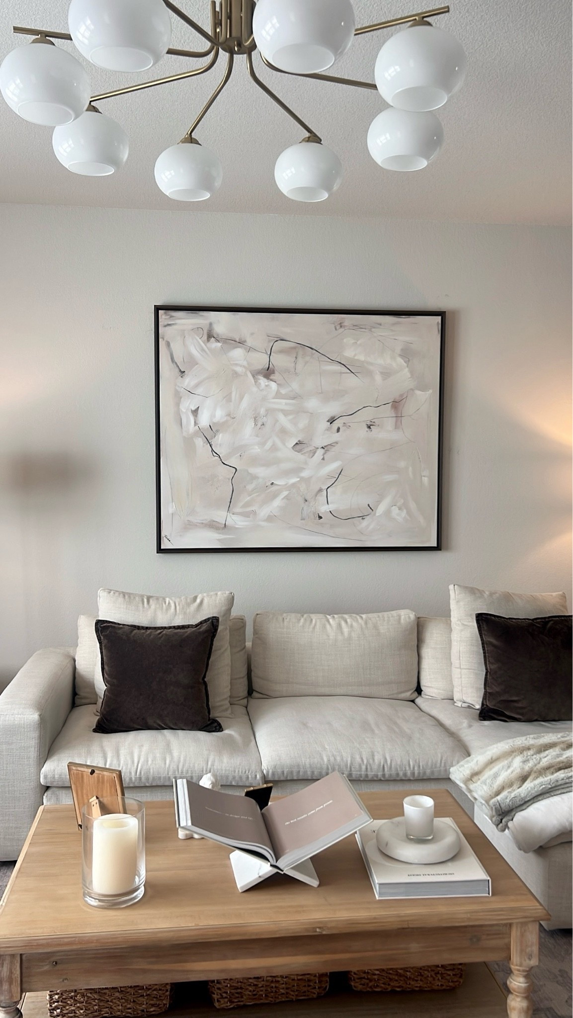 Added this beautiful new art to our living room 🤍

#LTKHome