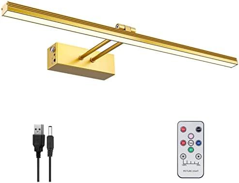 Amazon.com: FUNCHDAY Picture Light, Remote Control Picture Light with Dimmable and Timer,Wireless... | Amazon (US)