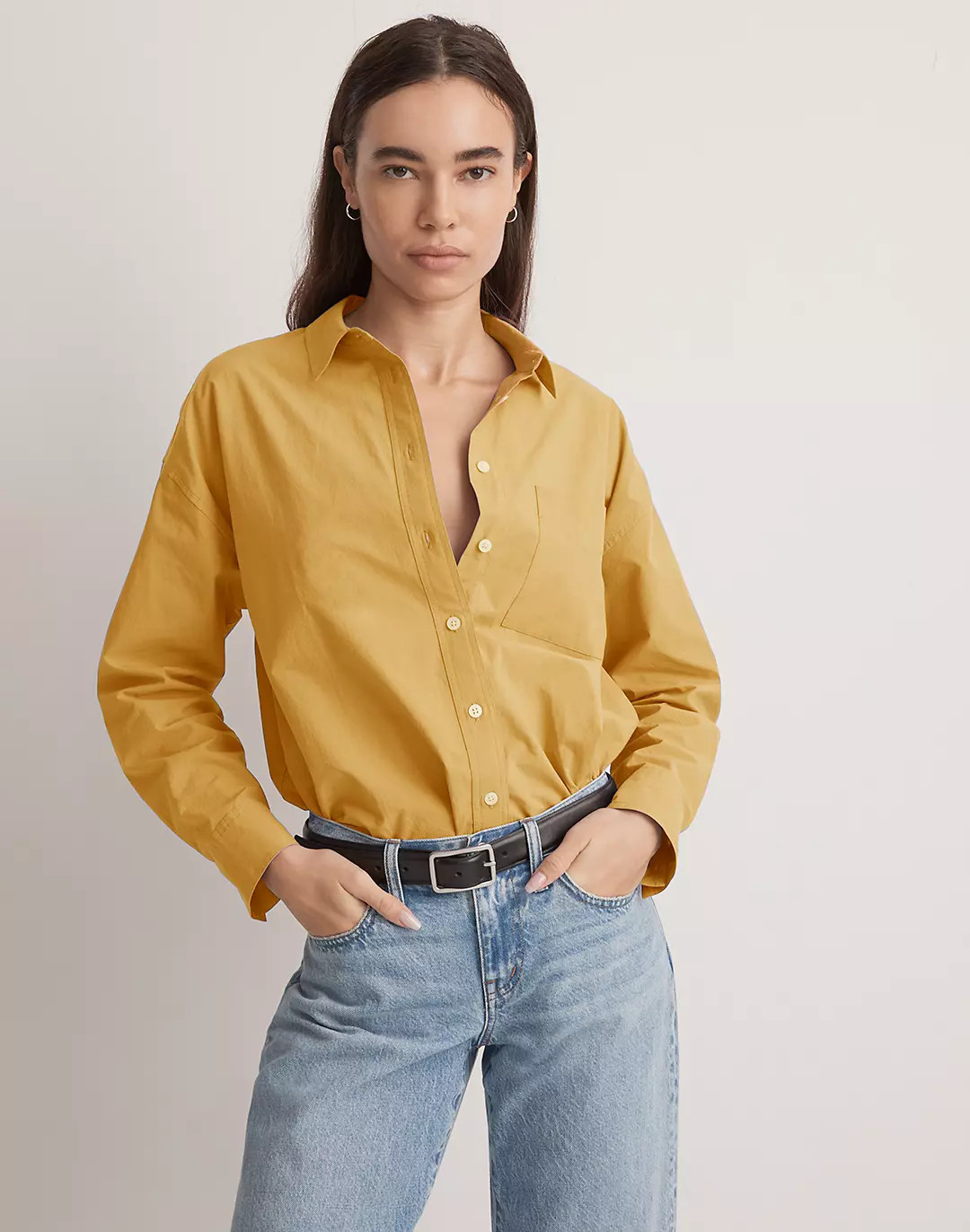 The Signature Poplin Oversized Shirt | Madewell