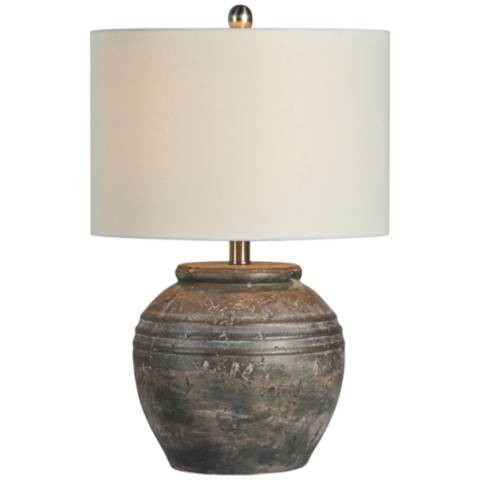 Douglas 22" Shades of Brown Ceramic Accent Table Lamp | Lamps Plus
