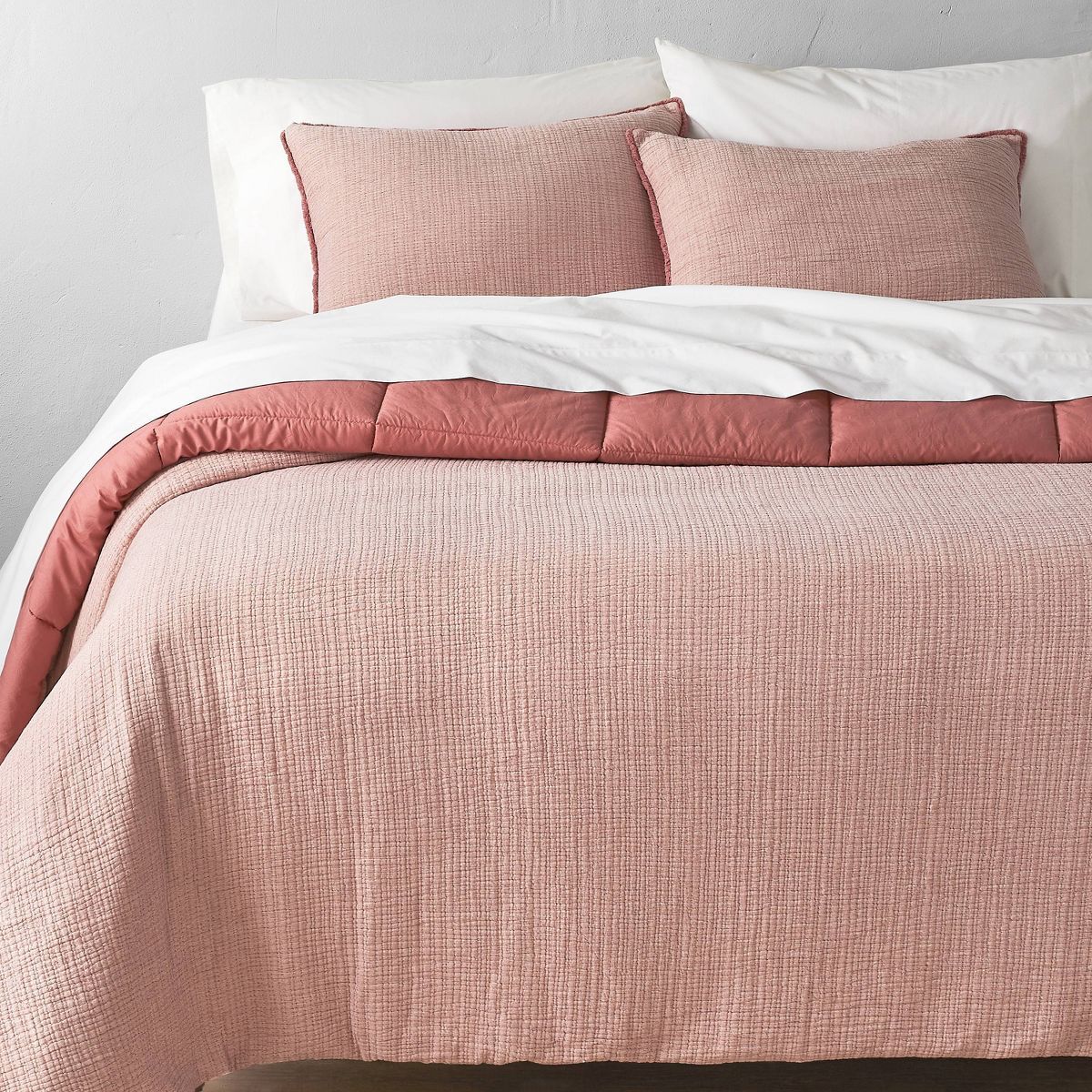 Textured Chambray Cotton Comforter & Sham Set - Casaluna™ | Target