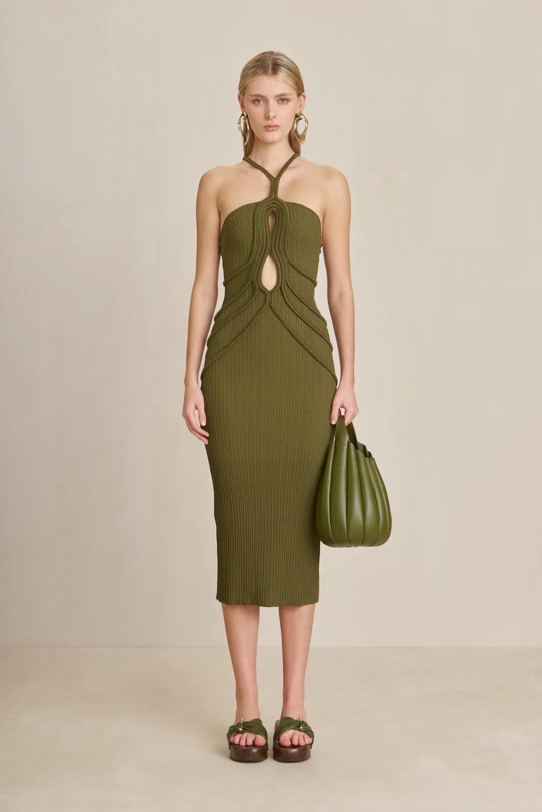 AVERY KNIT DRESS - SERPENT | Cult Gaia - US