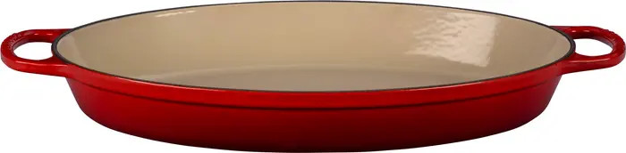 Signature 3 Quart Enameled Cast Iron Oval Baker | Nordstrom