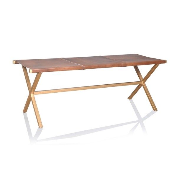 Director Style Accent Bench Brown | Bed Bath & Beyond