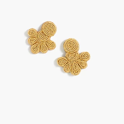 Beaded flutter earrings | J.Crew US