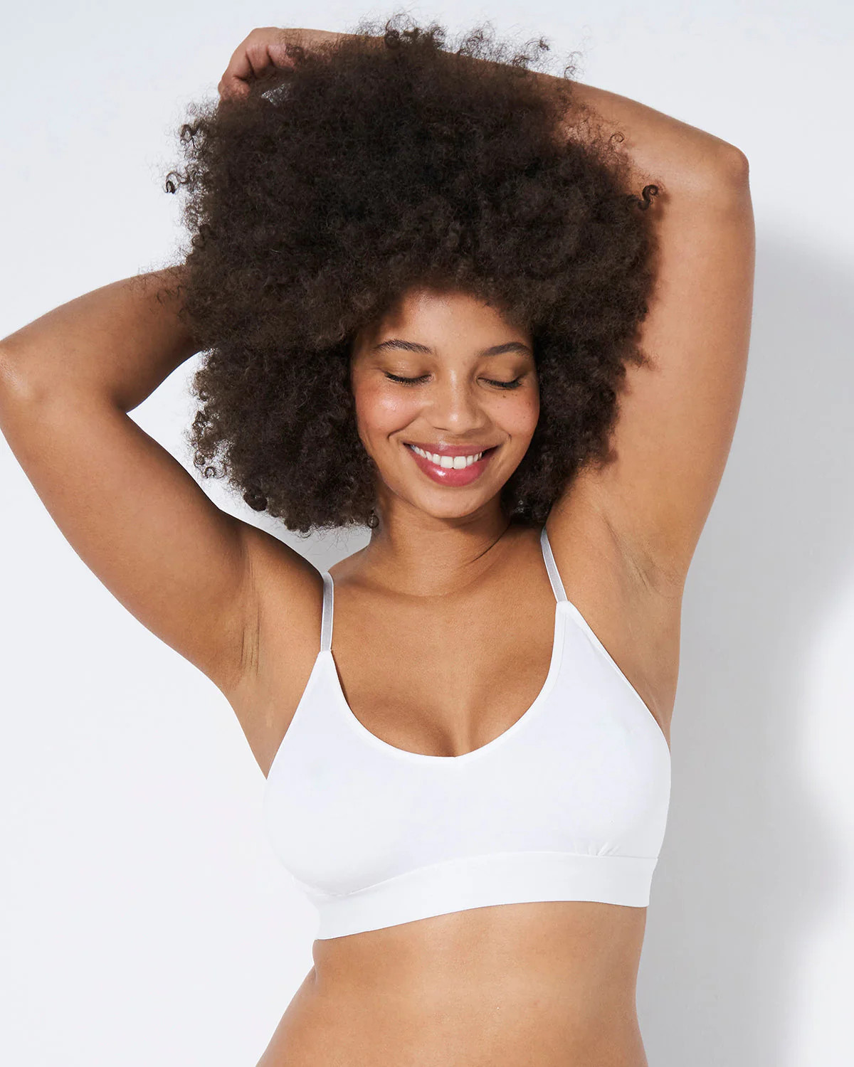 T-shirt Bra - White | Sustainable TENCEL™ Bralette | Stripe and Stare - migrated to impact