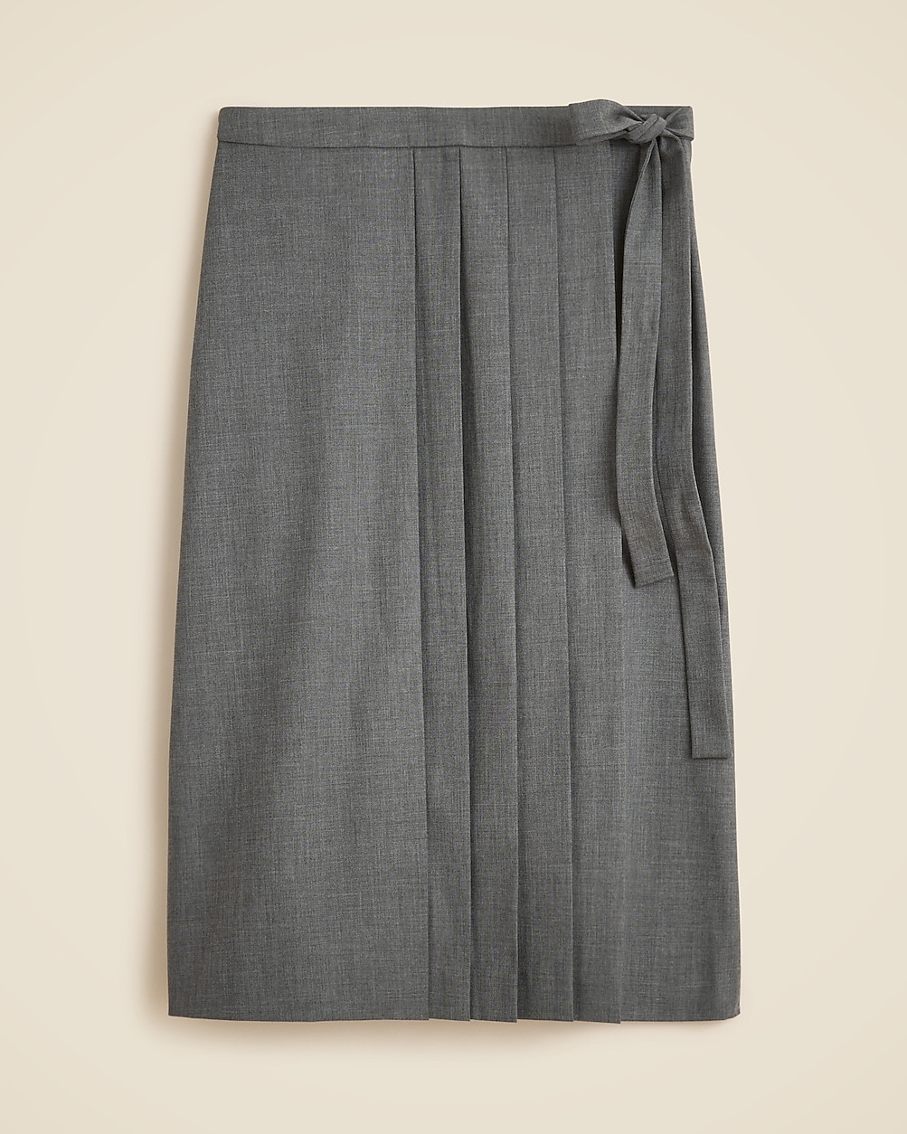 Pleated wrap skirt | J. Crew US