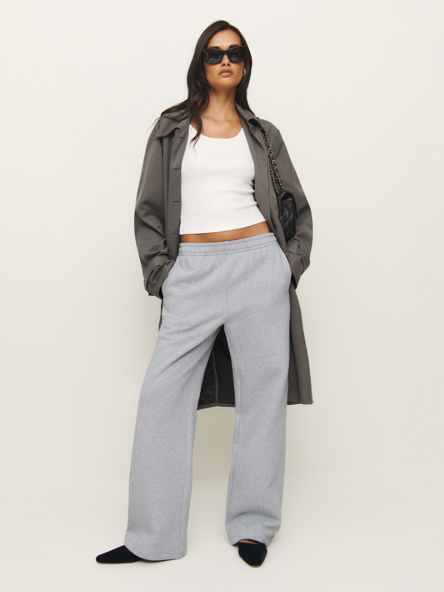 Kira Wide Leg Sweatpant | Reformation (Global)