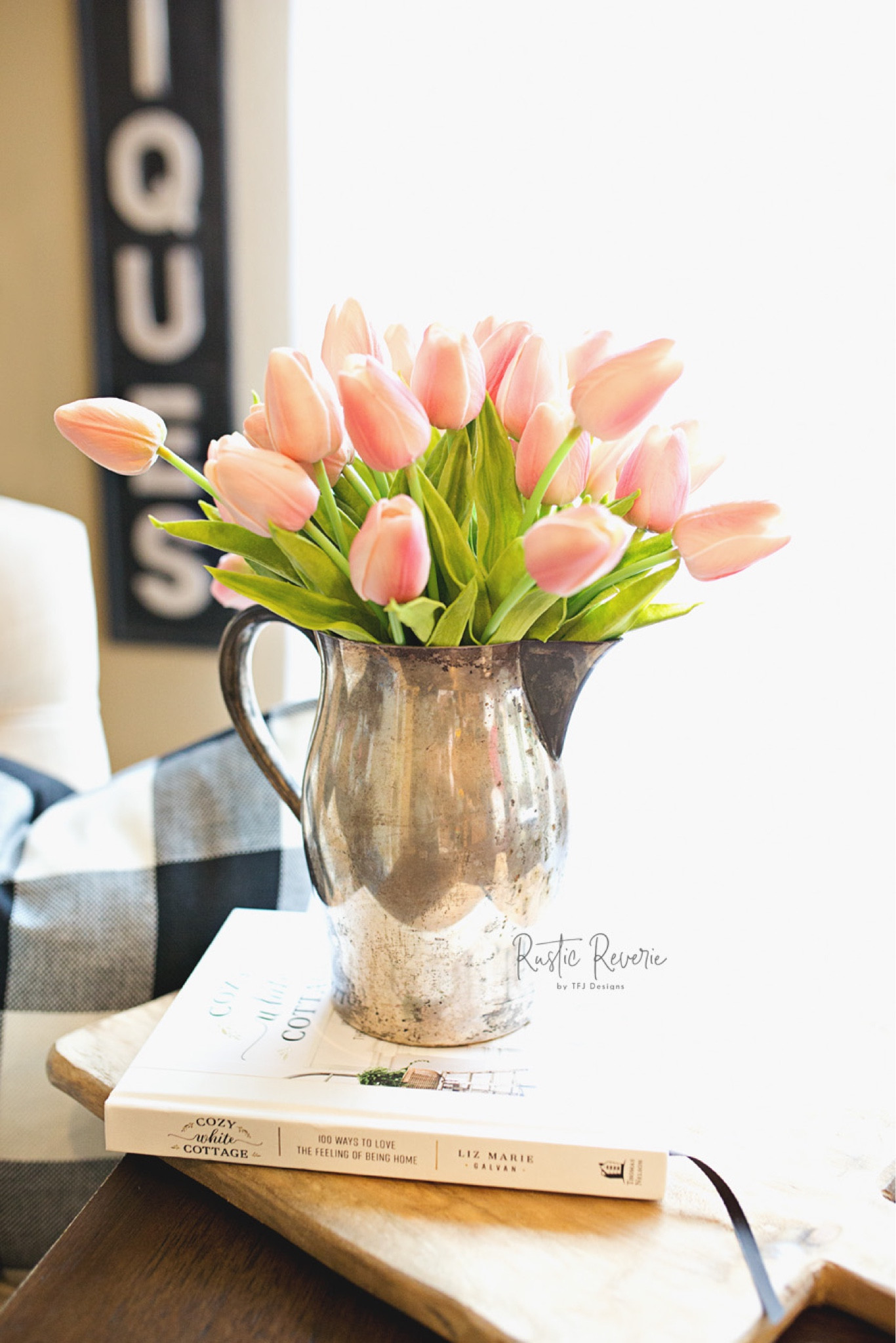 These Faux Tulips and a little ☀️ = instant mood boost! A little retail therapy can help too. All the Cozy White Cottage books are still on sale and under $16 each!!

#cottagecore #fauxfloral #buffaloplaid #cozy 

#LTKStyleTip #LTKSaleAlert #LTKHome