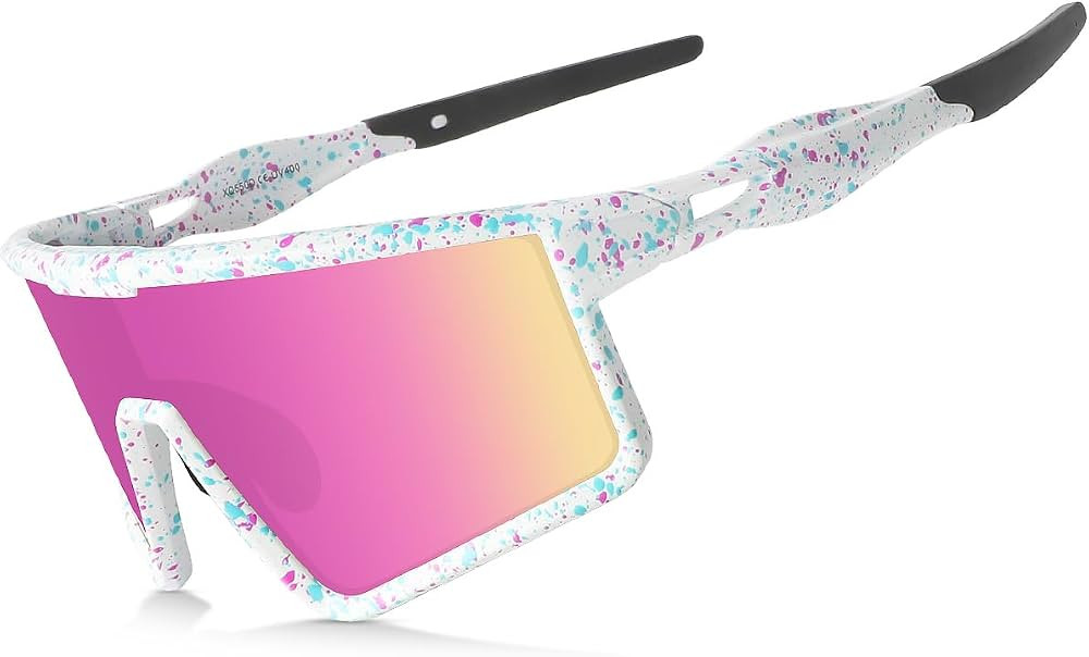 Xiyalai Cycling Sunglasses for Men Women, UV Protection Sports Running Sun Glasses for Baseball B... | Amazon (US)