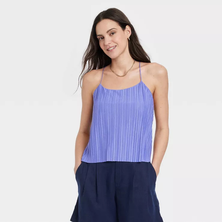 Women's Plisse Cami - A New Day™ | Target
