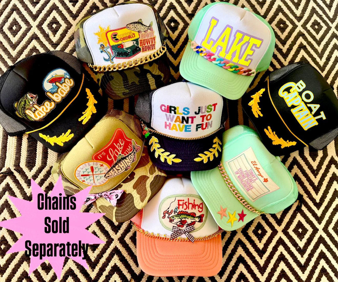 Happystack Lake Collection Trucker Hat, Custom Trucker Hats, Summer Trucker Hat, Lake Trucker Hat... | Etsy (US)