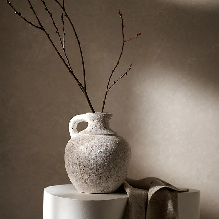 Arley Whitewashed Terracotta Jug | The White Company (UK)