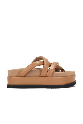 R0AM Asymmetrical Stack Sandal in Nude from Revolve.com | Revolve Clothing (Global)