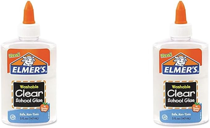 Elmer's E305 School Glue Washble Clear, 5 oz, Clear (Pack of 2) | Amazon (US)