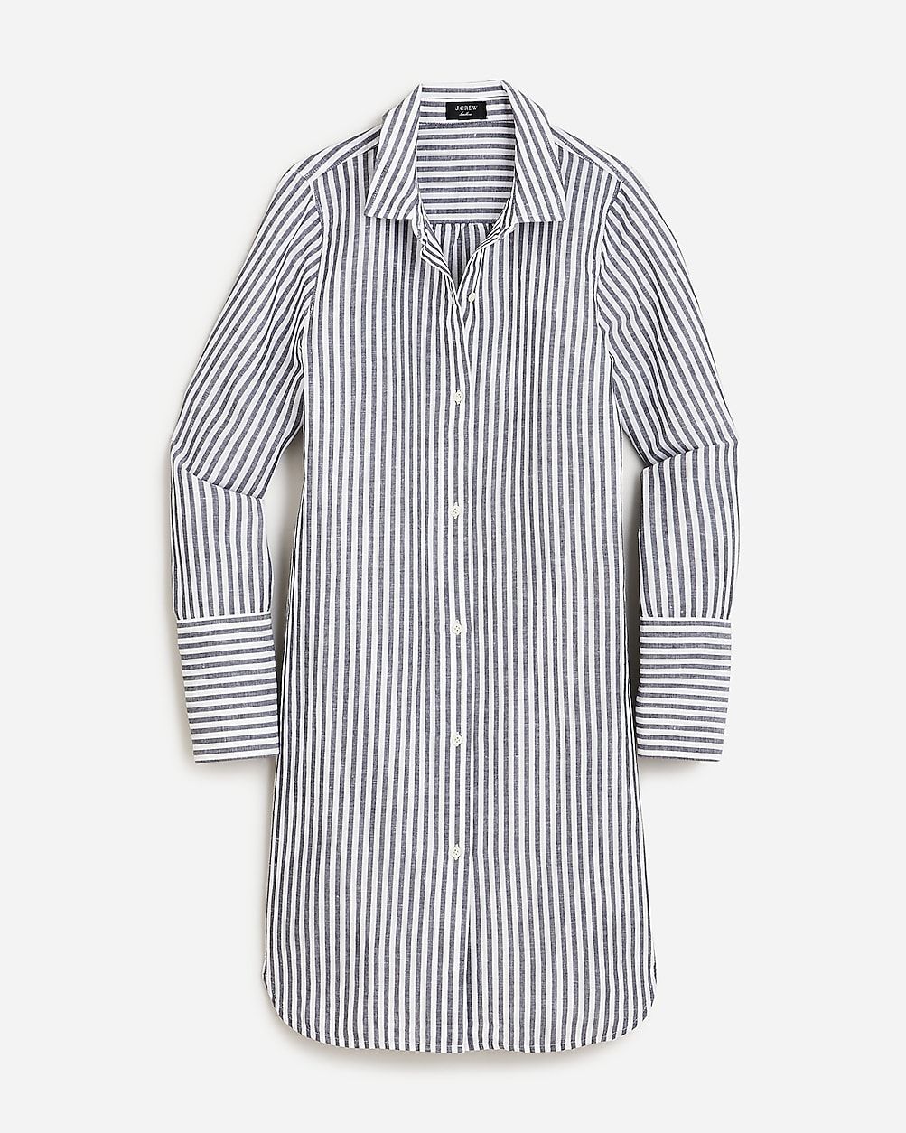 Classic-fit beach shirt in striped linen-cotton blend | J.Crew US