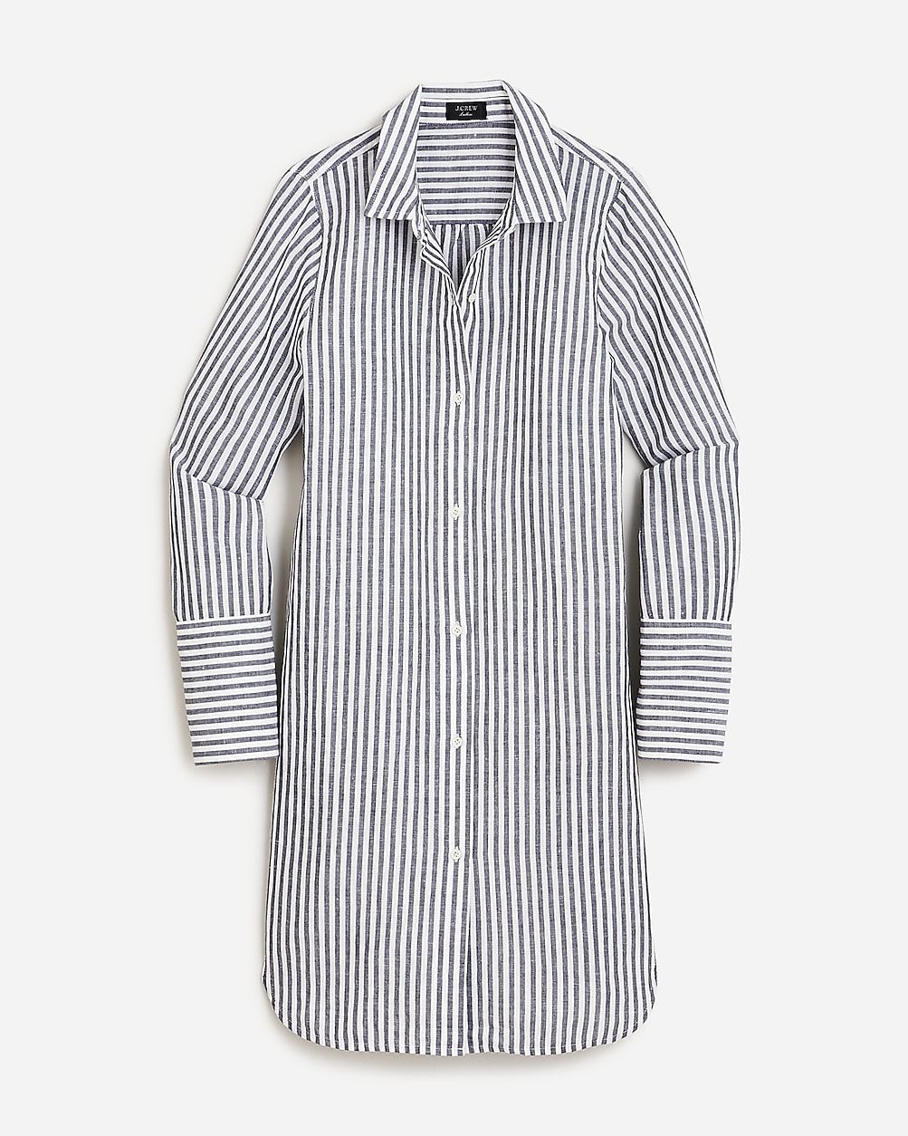 Classic-fit beach shirt in striped linen-cotton blend | J.Crew US