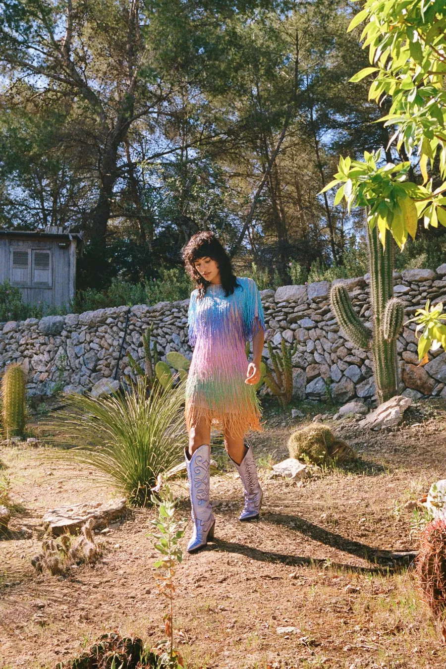 Rainbow Tassel Fringe Shift Dress | Nasty Gal (US)