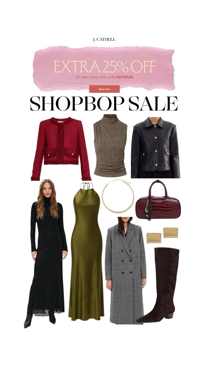 Shopbop Sale Picks ✨

The Shopbop Sale is here, and these are the pieces worth grabbing. From elevated wardrobe staples to statement styles you’ll wear on repeat, this edit is filled with chic, timeless finds that are actually a good investment. Even better—use our exclusive discount code for 25% off to save big on your favorites.

Save this post for easy sale shopping and tap to shop before these styles sell out. 🤍 

 #LTKStyle #ShopbopSale #ShopbopFinds #SaleStyle #DesignerDeals #LTKootd #LTKOver40