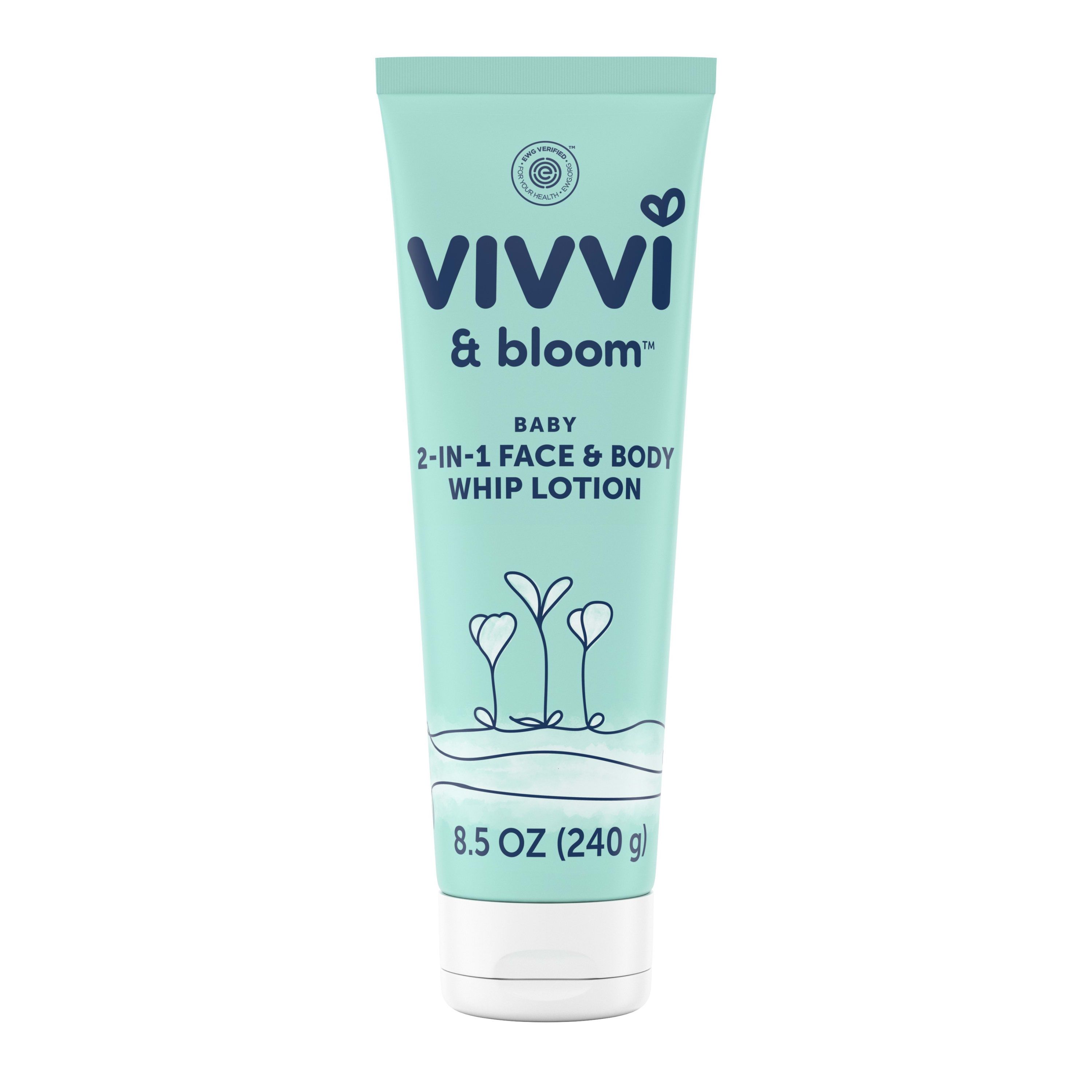 Vivvi & Bloom Gentle 2-in-1 Baby Face & Body Whip Lotion, 8.5 Oz | Walmart (US)