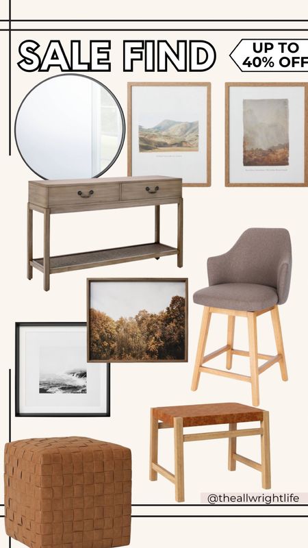 Some great home furniture deals this weekend, including my exact bar stools. These have been great for kids with the full back and sides, and the swivel makes for getting in and out super easy. 

Console table 
Wall art
Moody decor
Living room decor
Ottoman
Living room furniture
Entryway furniture 

#LTKhome #LTKfindsunder100