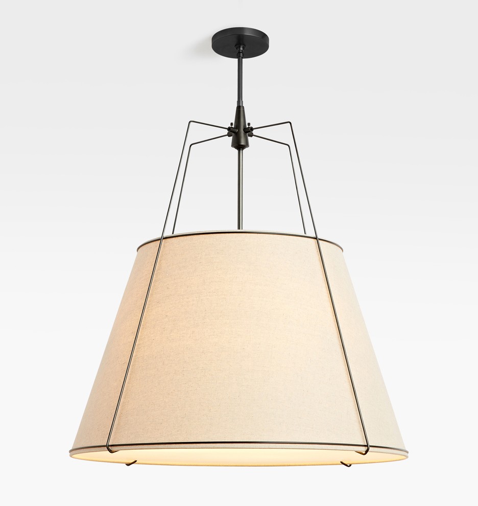 30" Conical Drum Pendant | Rejuvenation