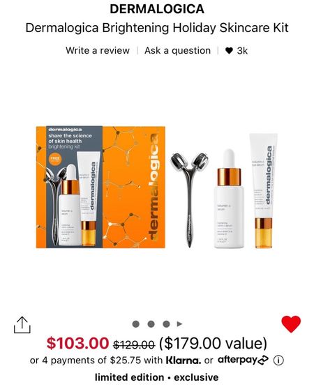 Get an additional 20% off sale items that are already discounted twice at Sephora using code 20EXTRA 
Such a good deal!! Just ordered these kits that have my favorite vitamin c serum and texturizing spray in them🫶🏼

#LTKHoliday #LTKSeasonal #LTKsalealert