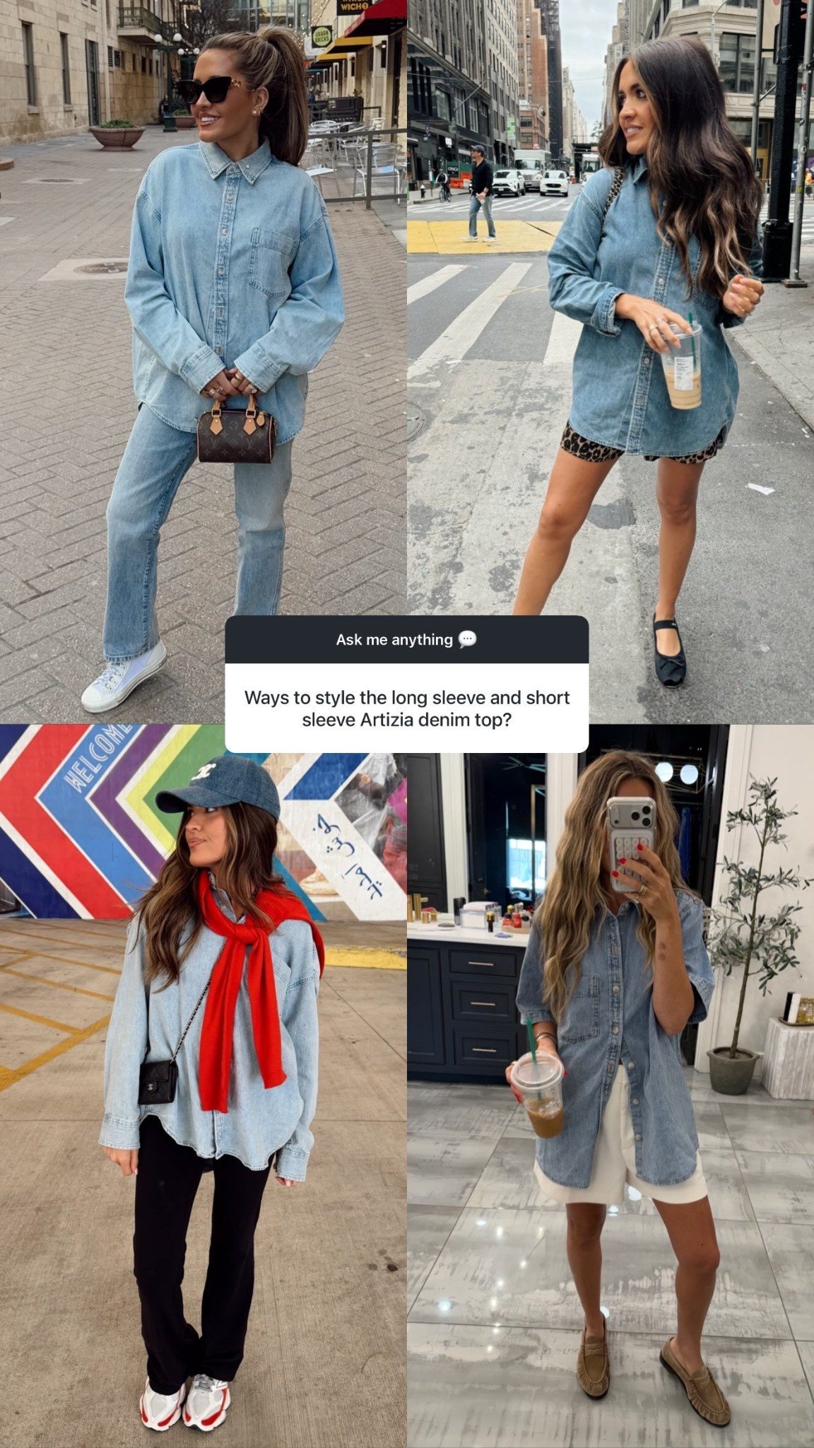 Styling denim tops!

Aritzia, trendy fashion, chic fashion, everyday denim tops, women’s fashion, casual outfit inspo

#LTKmomlife #LTKootd