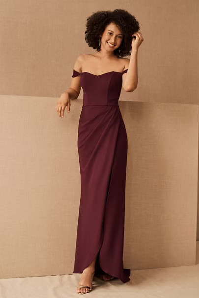 Rossi Crepe Maxi Dress | BHLDN