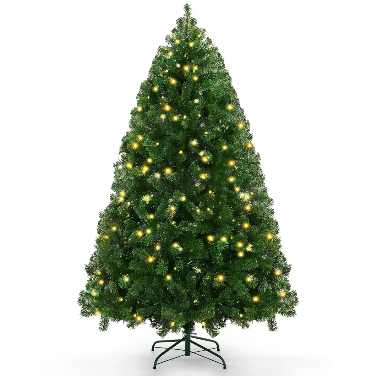 6' Lighted Spruce Holiday Christmas Tree with 800 Branch Tips, 300 Lights for Home, Office, Party... | Wayfair North America