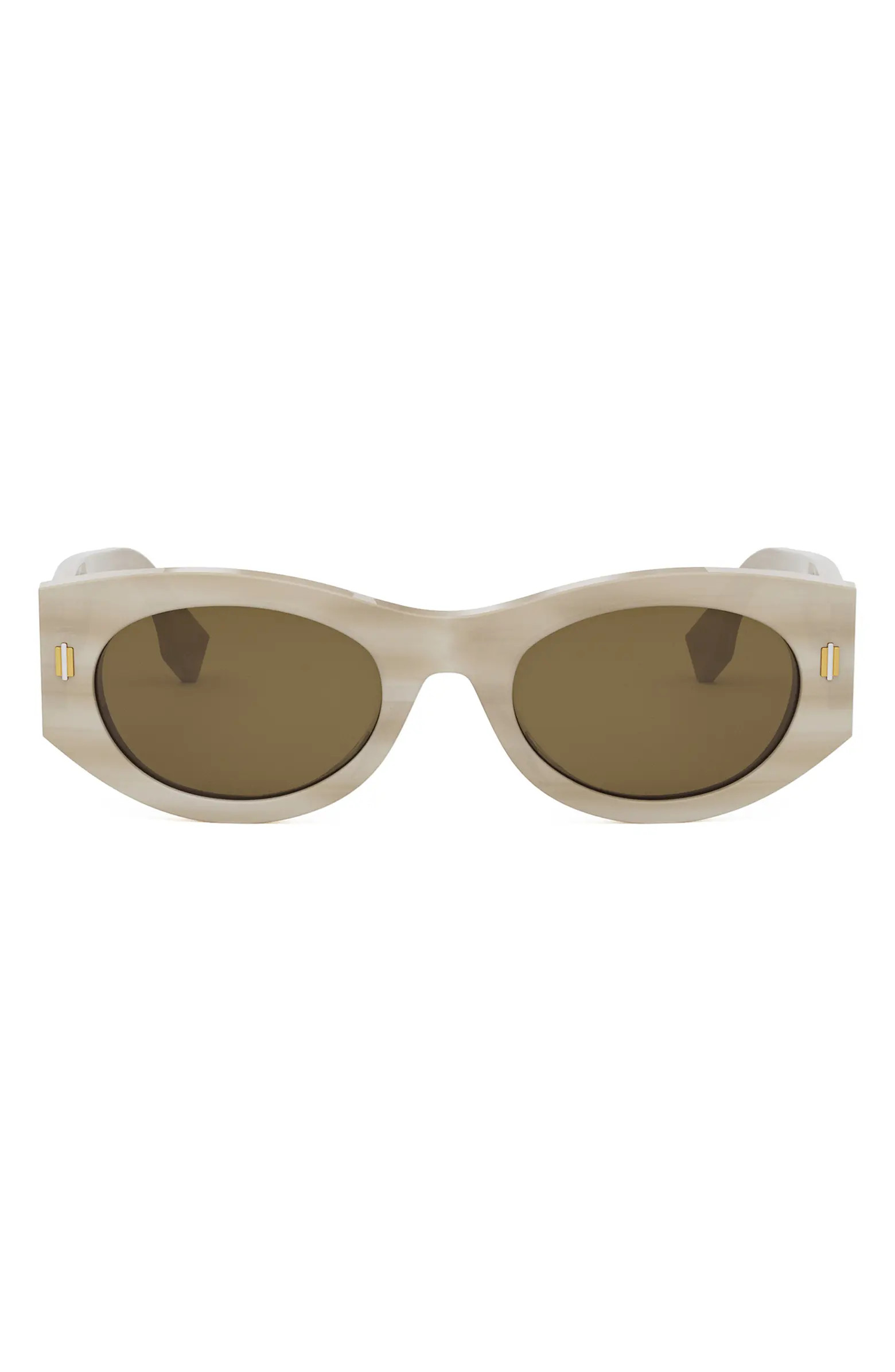 Fendi 'Fendi Roma 52mm Oval Sunglasses | Nordstrom | Nordstrom