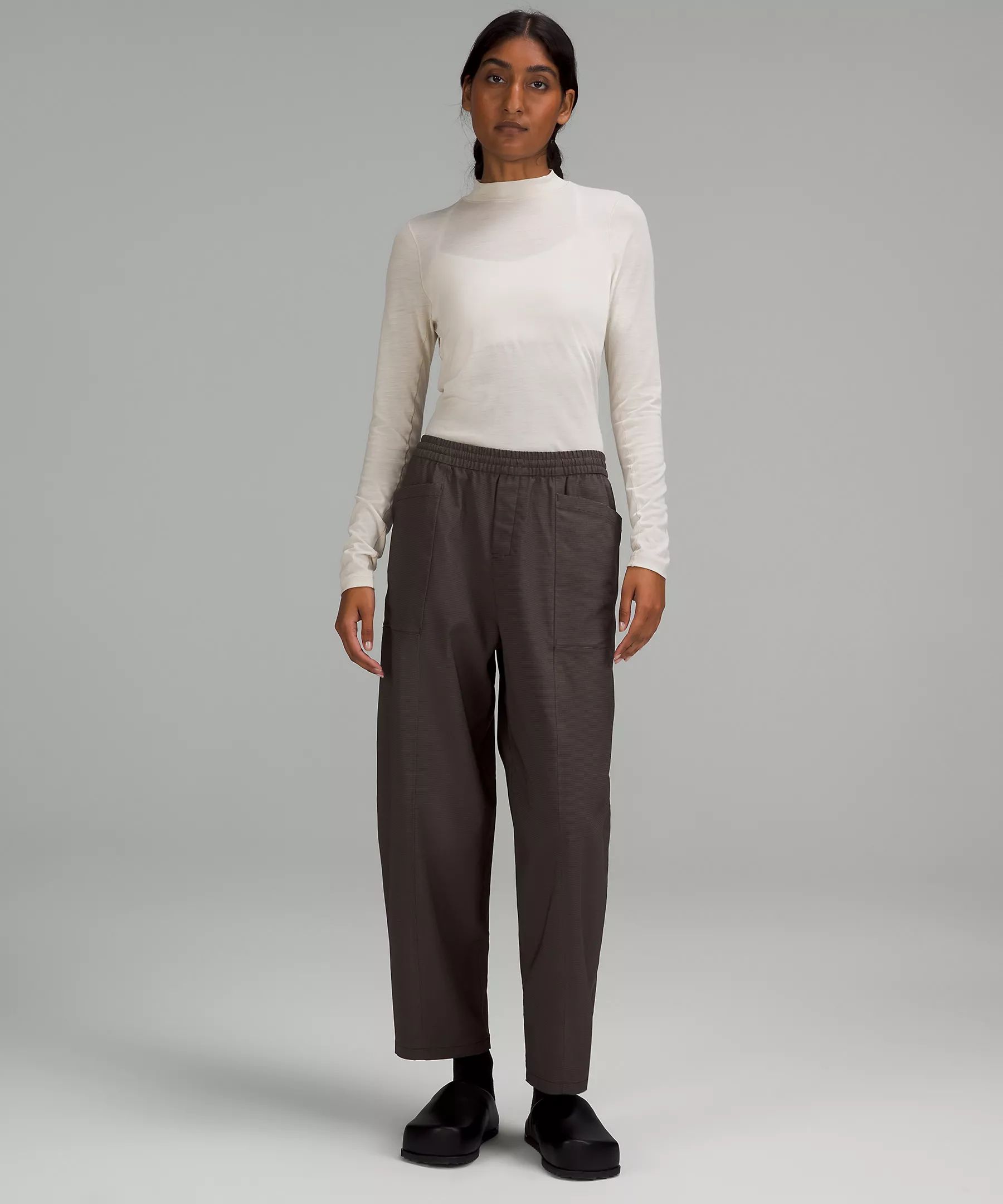 lululemon lab Merino Wool-Blend Mock Neck Long-Sleeve Shirt | Lululemon (US)
