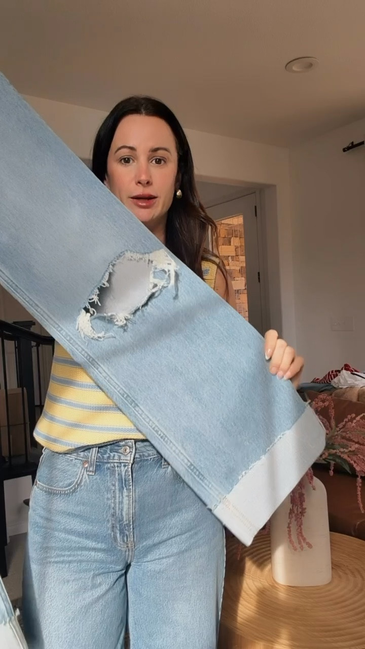 Abercrombie denim sale starts today! 25-40% off all jeans, plus stack code DENIMAF for an extra 15% off! Then 20% off everything else! 
These are the high rise 90s relaxed cuffed hem jeans in a 27 long. 

#LTKTall #LTKSaleAlert #LTKgrwm