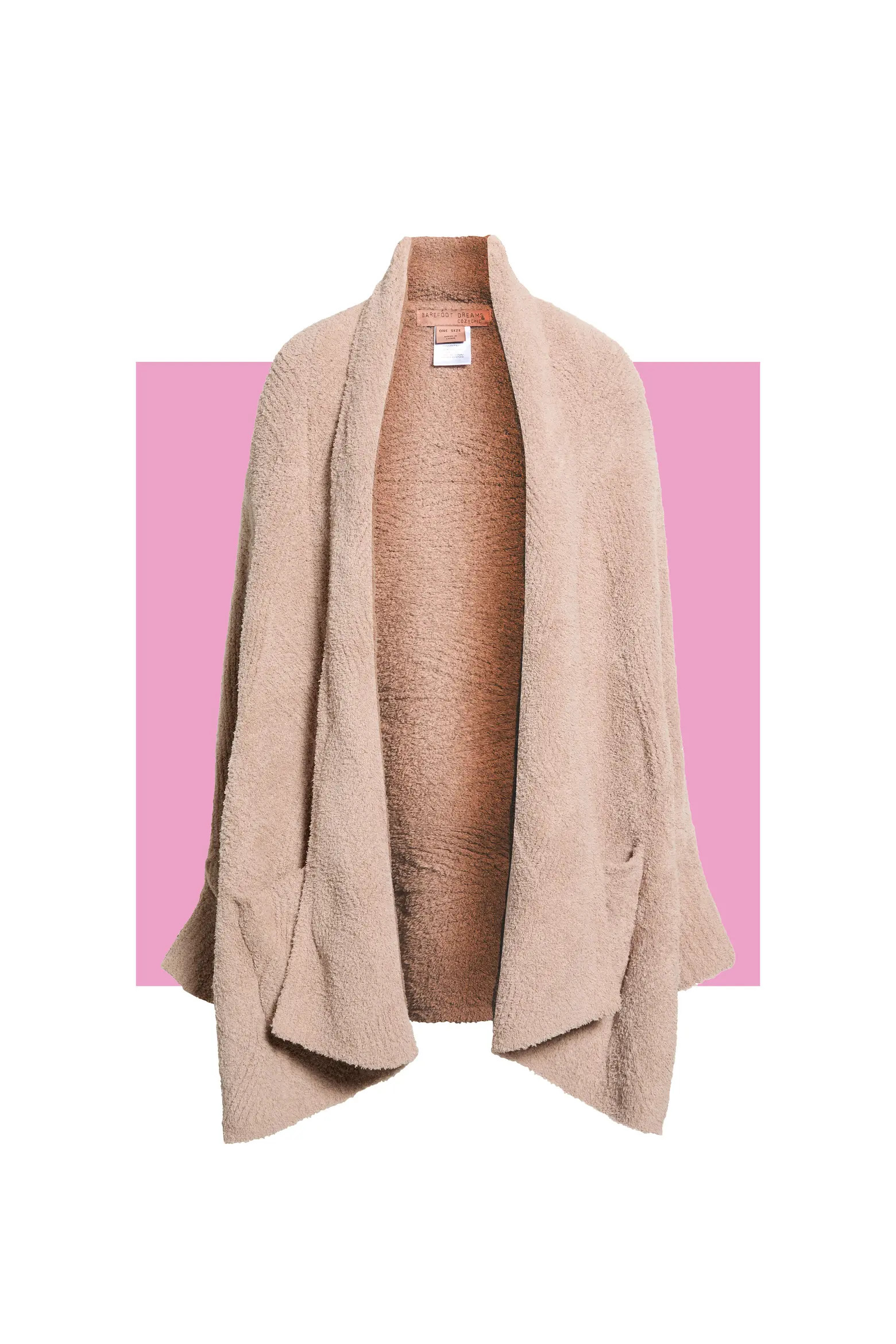 Barefoot Dreams\u00ae CozyChic\u00ae Cable Knit Blanket Wrap (Women) | Nordstromrack | Nordstrom Rack